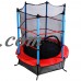 Zimtown Youth Jumping Round Trampoline 55 Exercise W/ Safety Pad Enclosure Combo Kids   